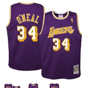 Mitchell & Ness Purple and Gold Lakers Jersey